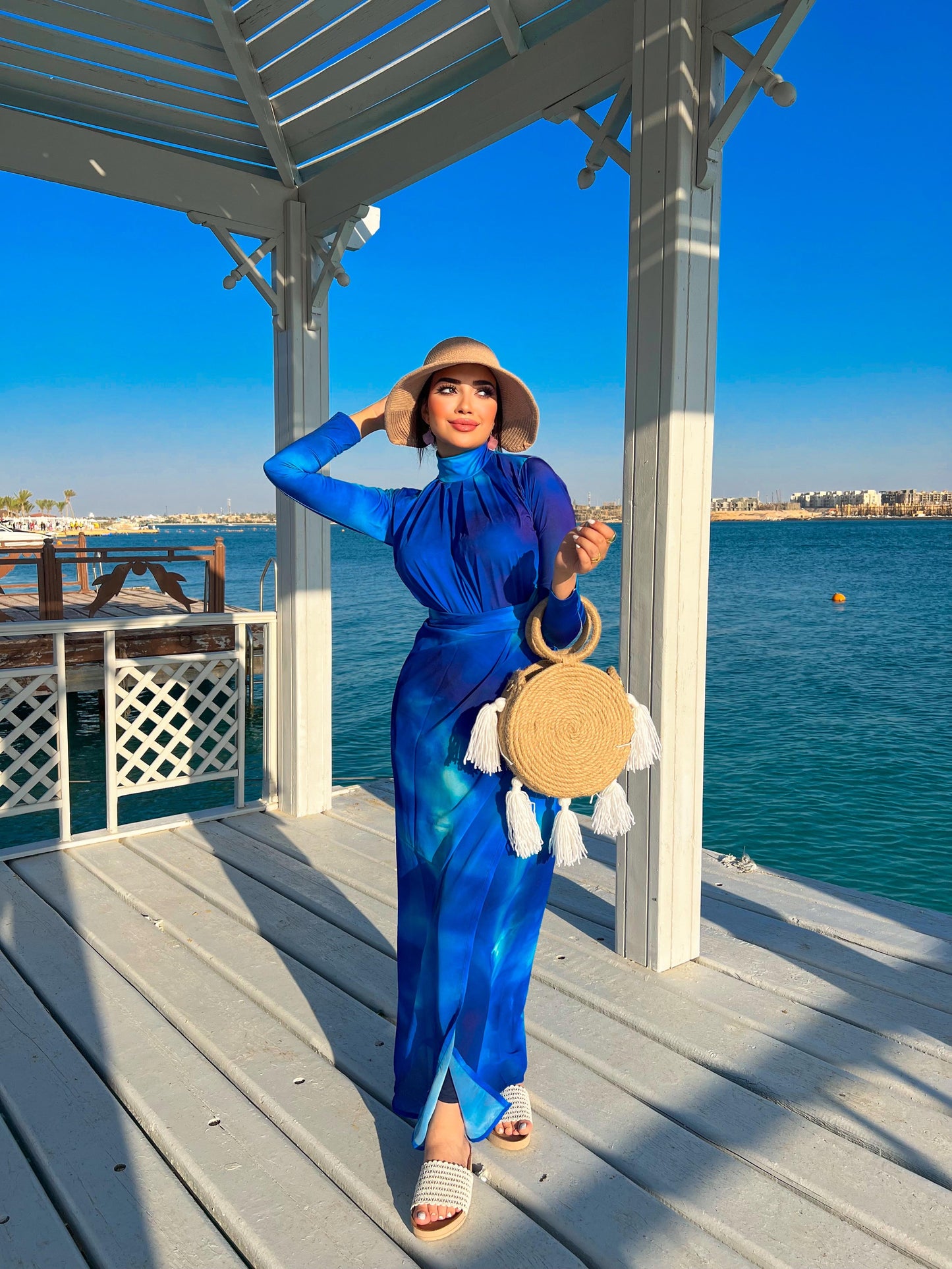 blue dree burkini