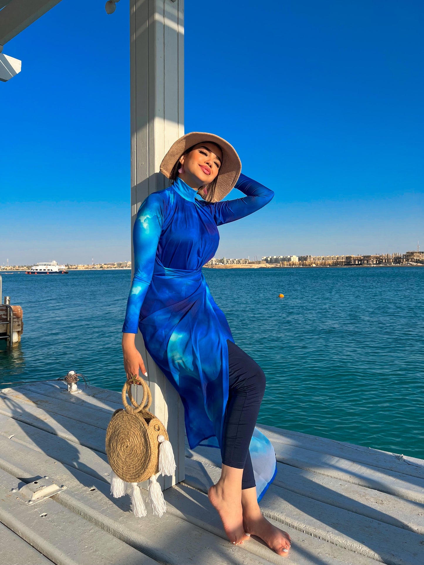 blue dree burkini