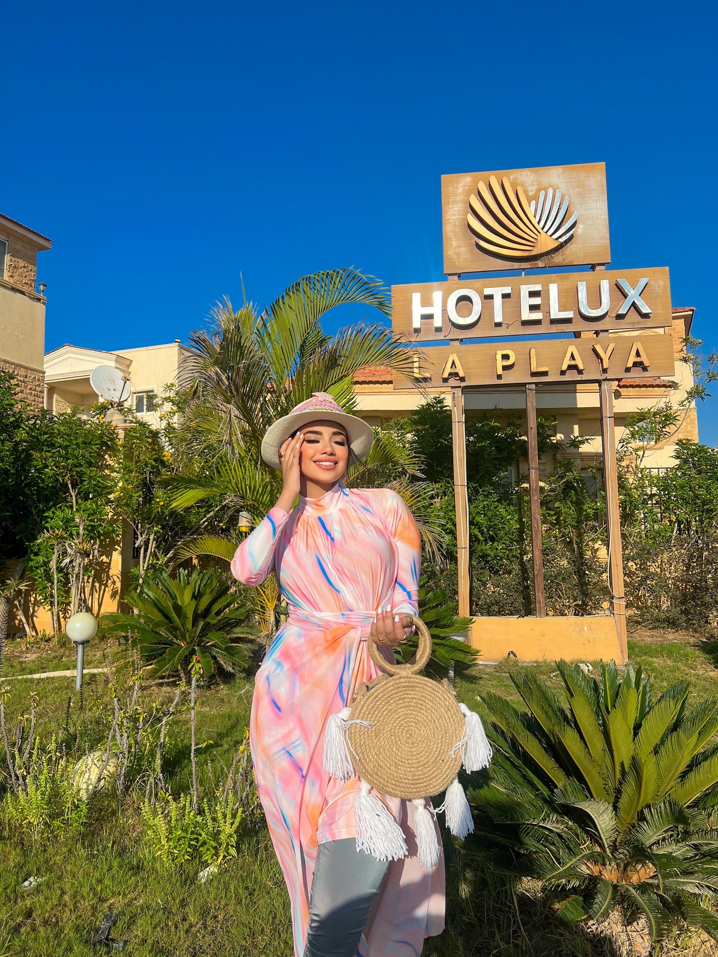 pink dress burkini