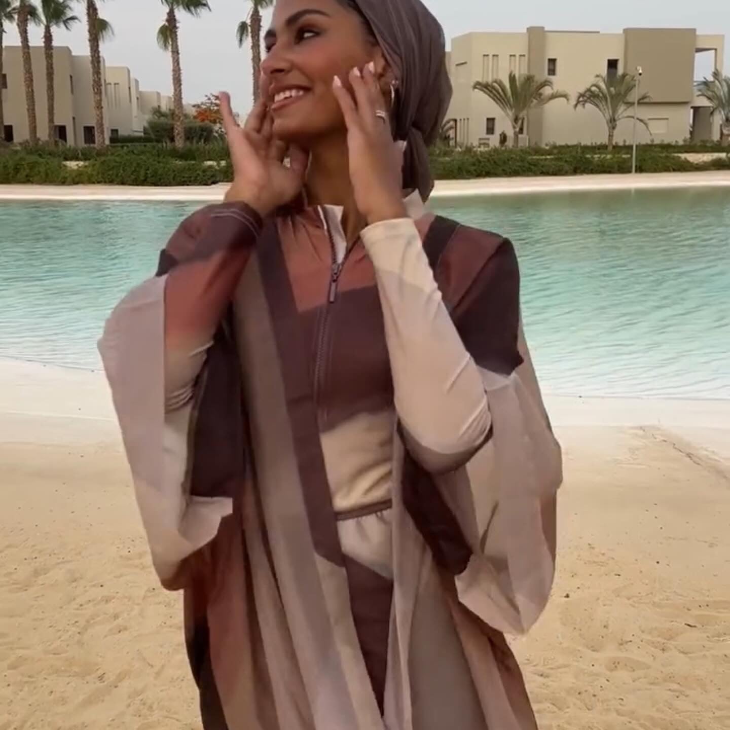 Brown swimsuit