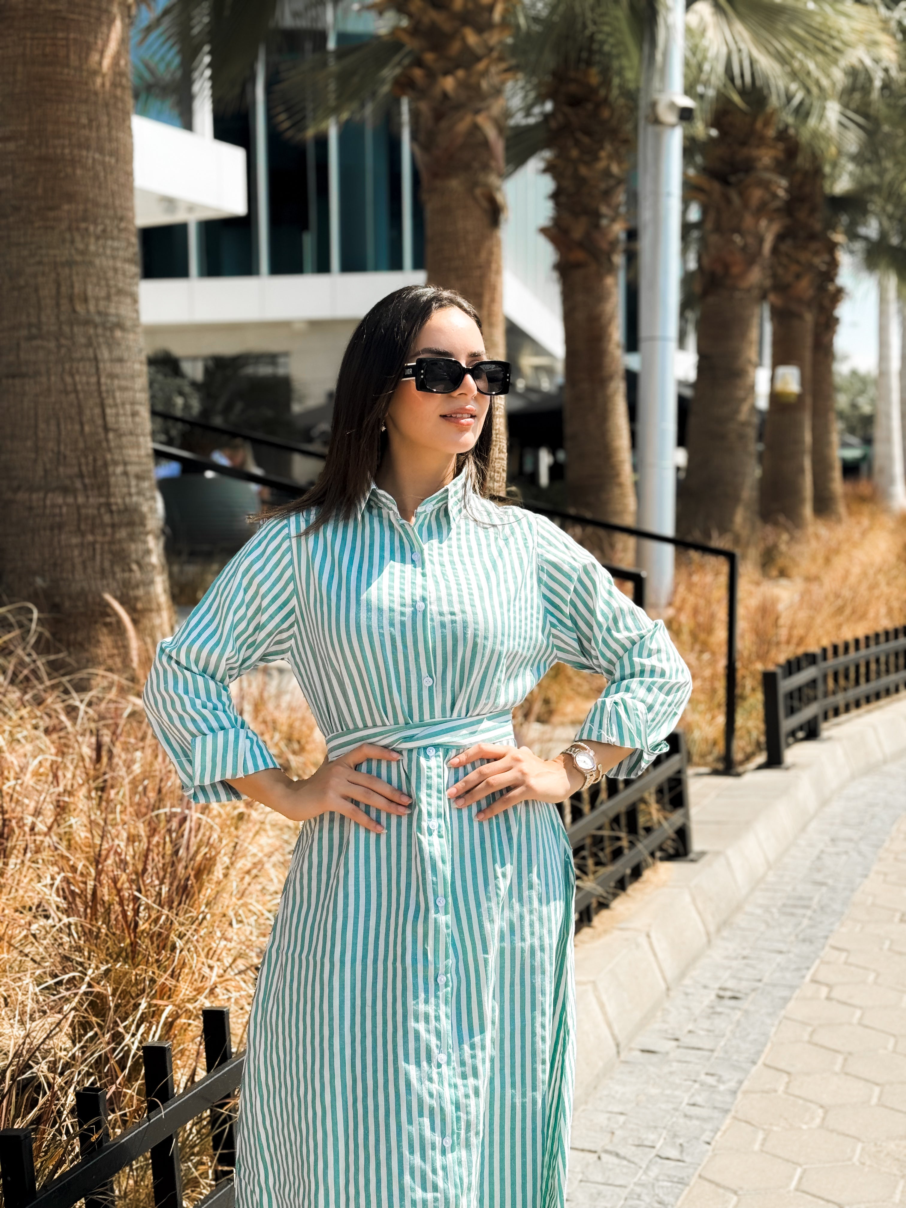 Mini stripped dress