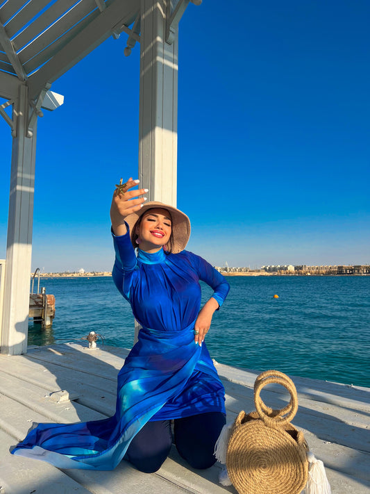 blue dree burkini
