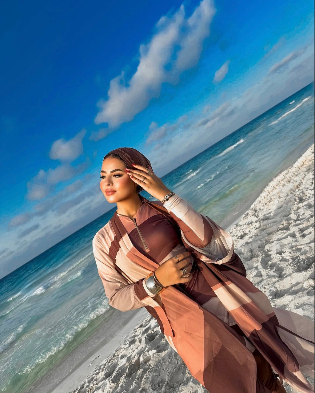Brown bumb swimsuit