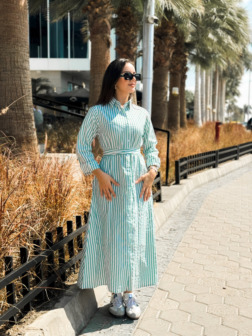 Mini stripped dress