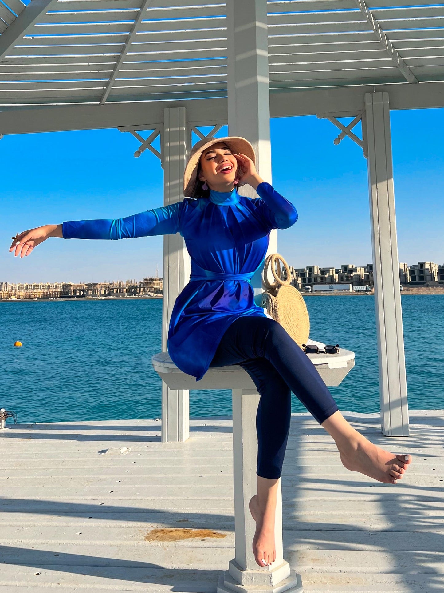 blue dree burkini